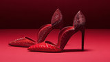 刺目猩红 Valentino奢华胭脂红系列广告