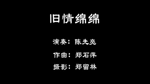 葫芦丝表演《旧情绵绵》陈先亮表演艺术