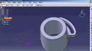 CATIA视频教程 在定位草图上绘制开放轮廓知识名师课堂爱奇艺