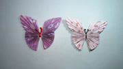 漂亮的花蝴蝶手工折纸教程