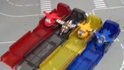 超级飞侠折叠透明车模轨道和凯文乐迪飞机模型玩具