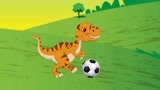 侏罗纪世界霸王龙 恐龙救援队  一起来踢足球呀！
