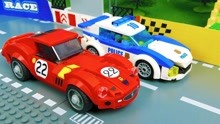 乐高汽车赛车竞技场玩具