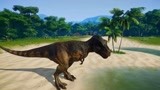 侏罗纪世界：霸王龙不愧为恐龙界的霸主，别的恐龙在它面前太弱小