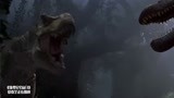侏罗纪公园3：恐龙打架真刺激！暴龙pk棘背龙，暴龙这么弱？