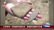 江苏常州:村民随手捡起石头 竟是新石器时代石器资讯搜索最新资讯爱奇艺