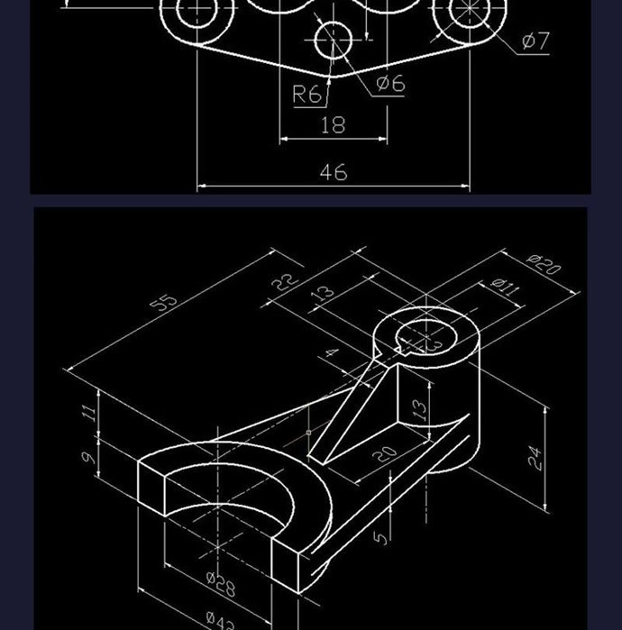 cad机械制图实战教程cad入门cad教程cad三维立体建模