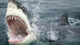 夺命巨鲨：男子为救女友！竟割自己的手引诱鲨鱼游向他！太虐心