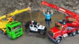 奇奇和悦悦的玩具 户外工程车 起重机救援