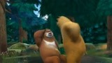 熊出没：熊大和熊二比赛跑步，偶遇新邻居