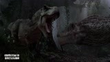 侏罗纪公园：双龙之战！竟被小小的棘龙扭断脖子！