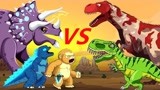 恐龙救援队 恐龙对战：哥斯拉vs金刚肉食之争 是谁的天下？