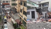 温州永嘉一村屋倒塌 当地：安全事故损及半间屋，伤者无生命危险