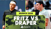 ATP慕尼黑站：弗里茨逆转德雷珀晋级四强