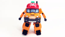 警车珀利变形玩具马克变形机器人