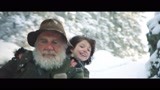 爷爷脸上出现久违的笑 海蒂和爷爷山间滑雪