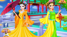 冰雪公主姐妹游中国皇家园林 冰雪公主游戏