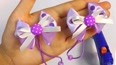 【可乐姐姐diy】紫色可爱扣子蝴蝶橡皮筋