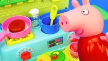 小猪佩奇可变色的厨房过家家玩具