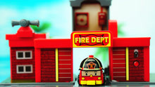 变形警车珀利迷你玩具 消防车罗伊的迷你口袋消防中心