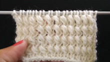 毛衣蓬松花纹的针织方法
