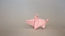 迷你小猪的折纸方法