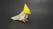 漂亮鹦鹉的简单折纸方法
