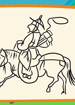 画古代人物视频教程,如何画古人骑马