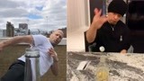 周杰伦耍酷飞牌式瓶盖挑战