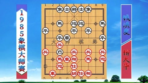 1985年象棋大师赛:东方电脑柳大华大战钱洪发,车双炮运用无敌