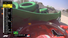 F1意大利大奖赛勒克莱尔严重撞车！被迫退赛