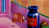 猫和老鼠：杰瑞宝宝发现了隐身药水，把全身都给涂满