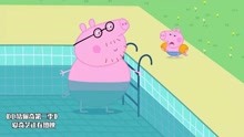 小猪佩奇：佩奇一家出游泳，佩奇乔治玩的很开心，可是出现了麻烦