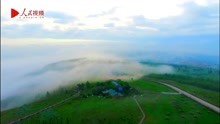 额尔古纳晨雾缭绕如梦似幻 呈现亚洲第一湿地风光
