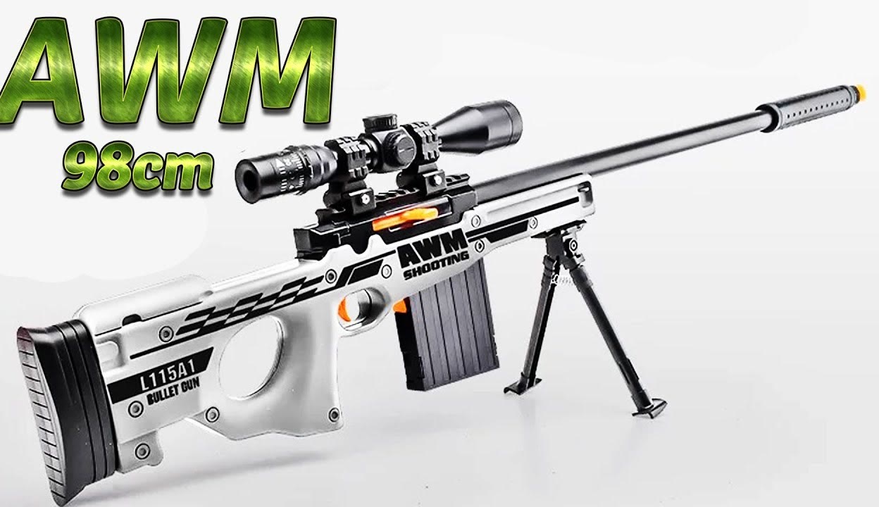 【益乐玩具】awm玩具枪开箱:组装一把配置8倍镜的awm狙击枪!