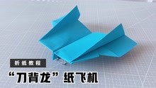 一架外形炫酷的纸飞机！