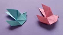 【折纸·教程】折纸小鸟简单折法