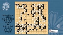 2022年第21届中国围棋西南棋王赛8强，时越VS刘宇航，白中盘胜