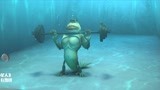 大战外星人：小怪兽在水里练肌肉，居然拯救世界