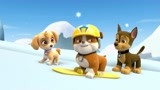 汪汪队立大功：狗狗们来到冰雪世界，一起滑雪，查明雪怪之谜