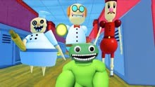 ROBLOX游戏：老师都变成了机器人，塔米逃离班班幼儿园！