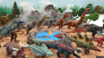恐龙玩具世界火山爆炸玩具