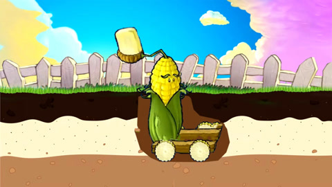 玉米加农炮 折纸图片